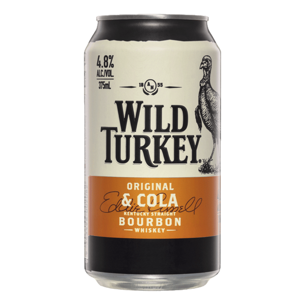 Wild Turkey & Cola 375ml Can Case Of 24 - Camperdown Cellars