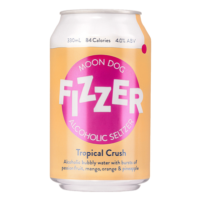 Moon Dog Fizzer Seltzer Tropical Crush 330ml Can 6 Pack