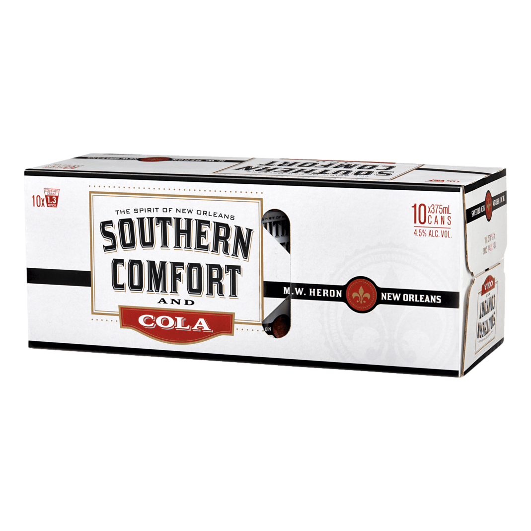 Southern Comfort & Cola 375ml Can 10 Pack