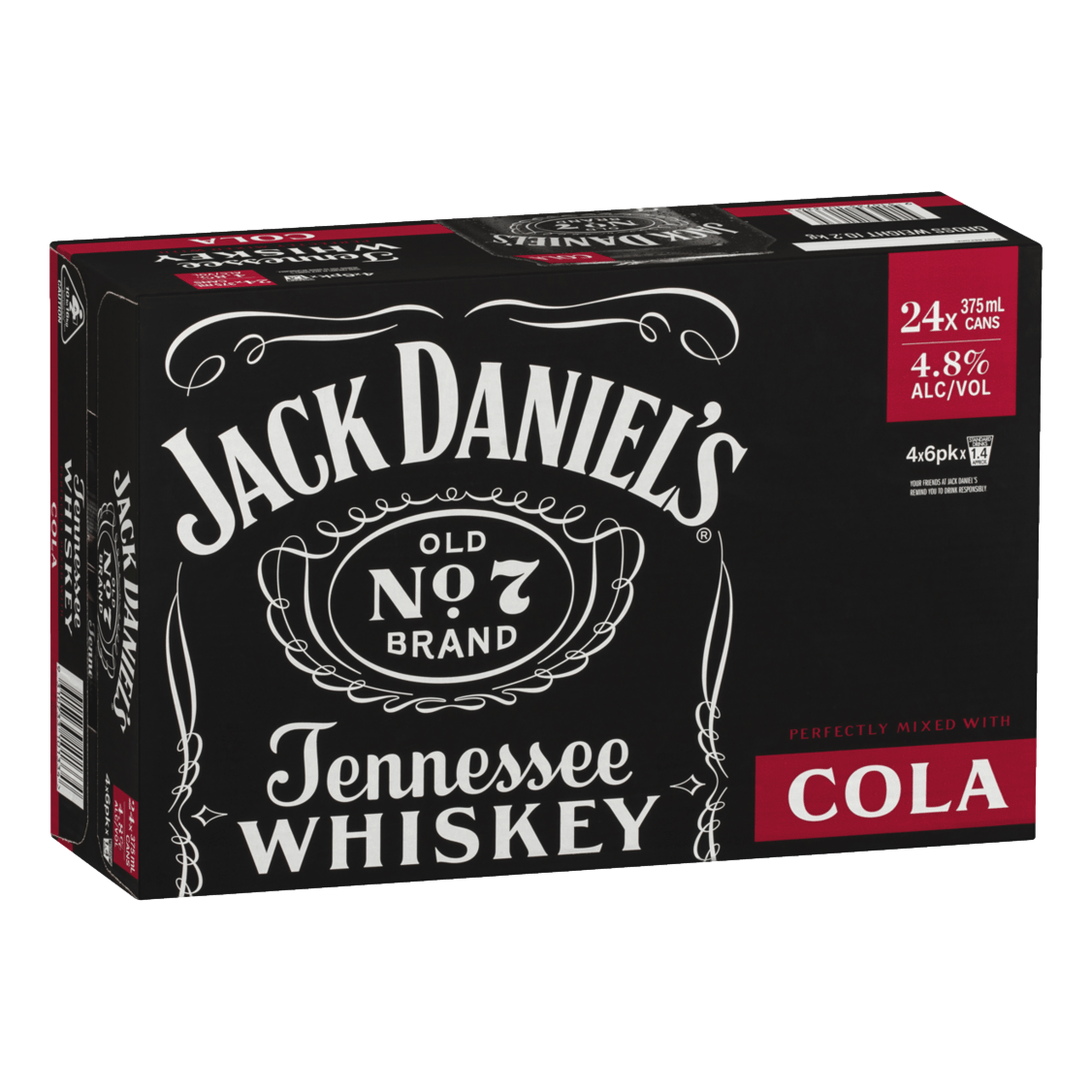 Jack Daniel's & Cola 375ml Can Case of 24