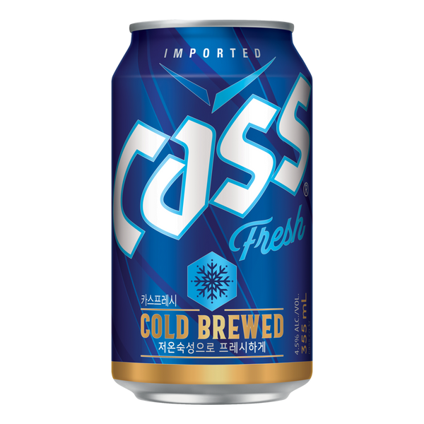 Cass Fresh Korean Lager 355ml Can Single - Camperdown Cellars