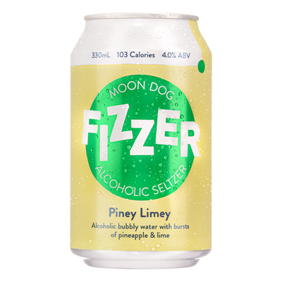 Moon Dog Fizzer Seltzer Piney Limey 330ml Can Case of 24