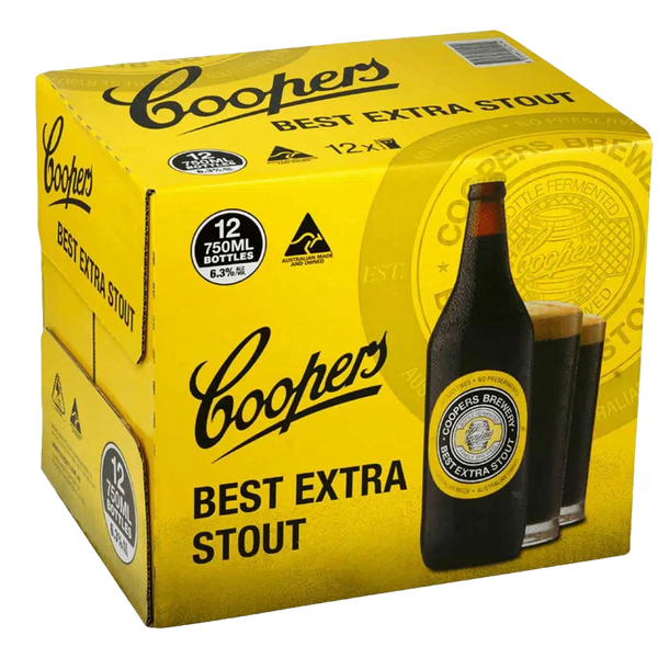 Coopers Extra Stout 750ml Bottle Case of 12 - Camperdown Cellars