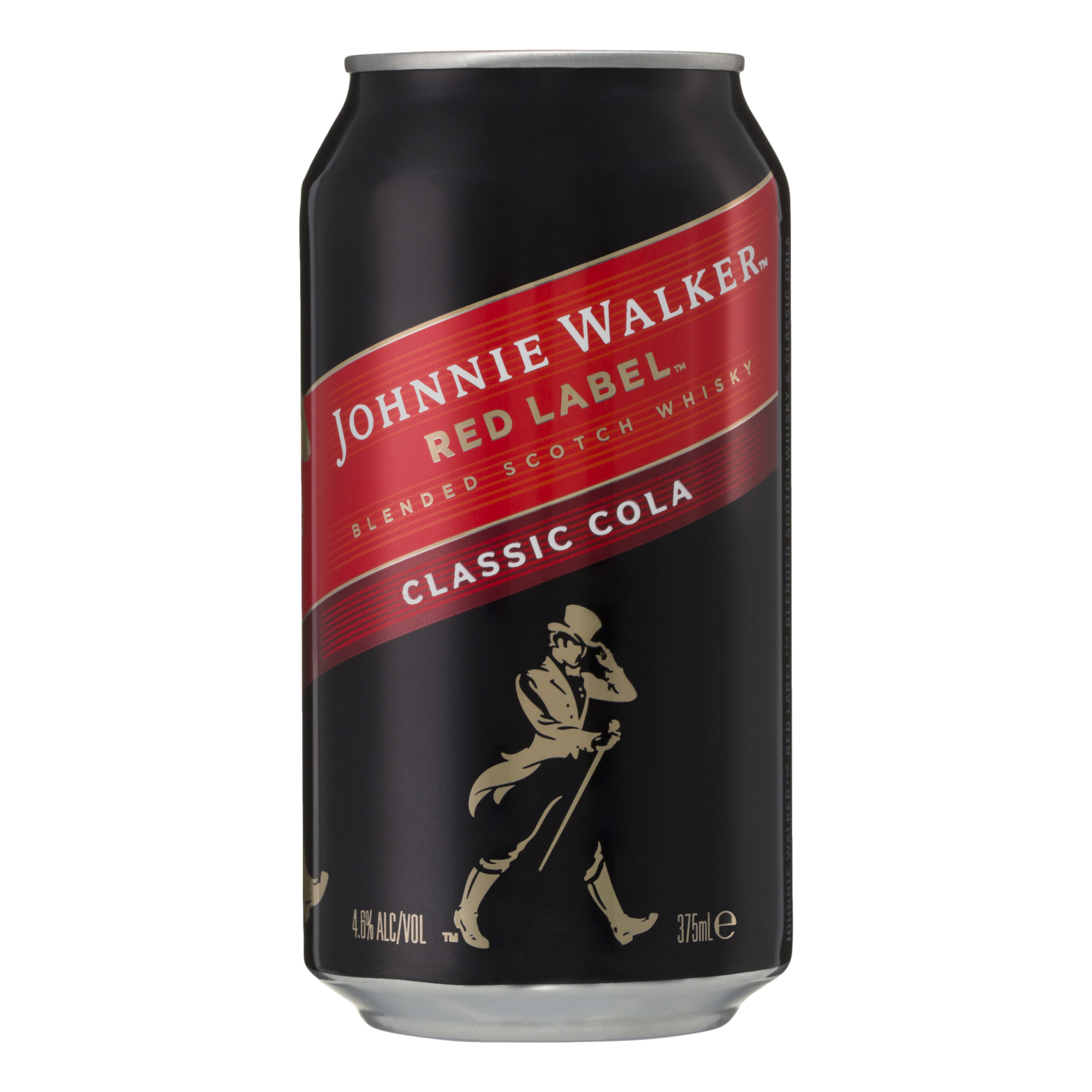 Johnnie Walker & Cola 4.6% 375ml Can Single