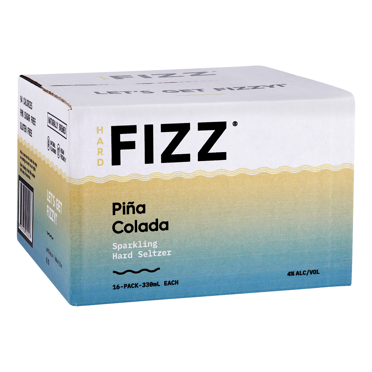 Hard Fizz Pina Colada Seltzer 330ml Can Case of 16