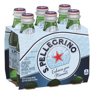 San Pellegrino Sparkling Mineral Water 250ml Bottle 6 Pack