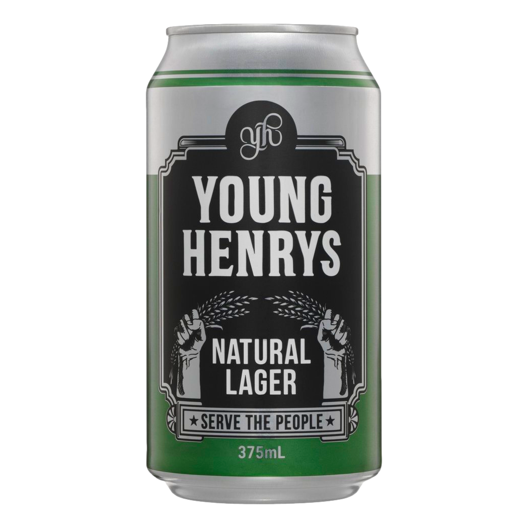Young Henrys Natural Lager 375ml Can Case of 24