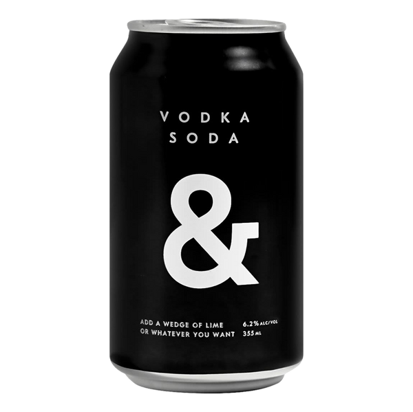 Ampersand Vodka & Soda 6 330ml Can 4 Pack Camperdown Cellars
