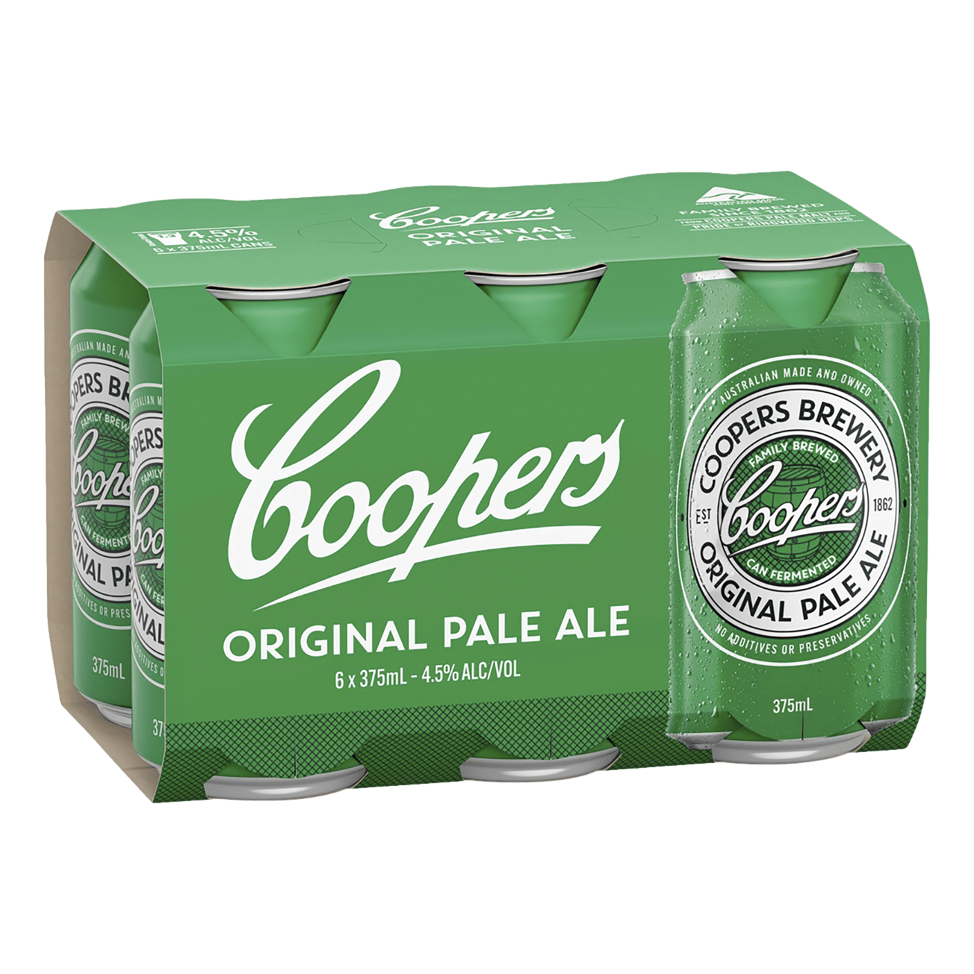 Coopers Pale Ale 375ml Can 6 Pack