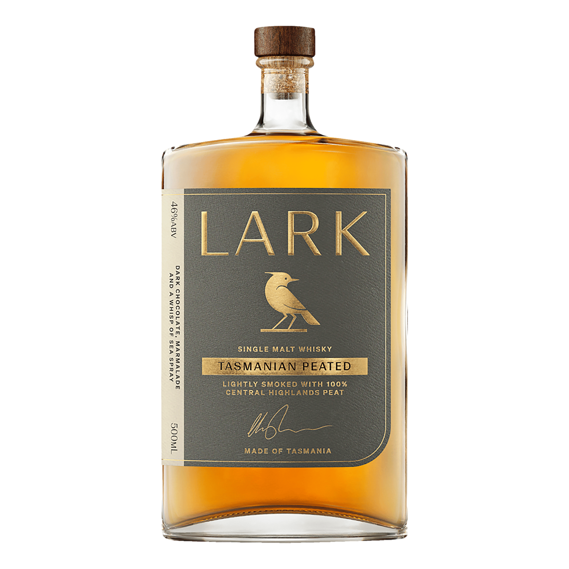 Lark Tasmanian Peated Single Malt Whisky 500ml