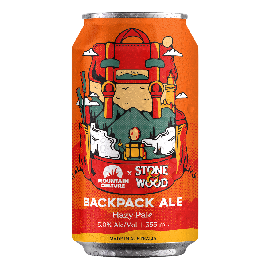 Mountain Culture x Stone & Wood Backpack Ale Hazy Pale 355ml Can Single