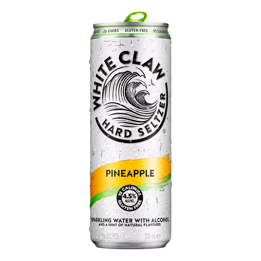 White Claw Hard Seltzer Pineapple 330ml Can Case of 24