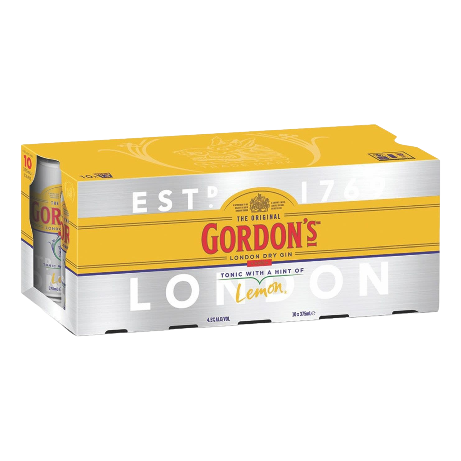 Gordon's Gin & Tonic 375ml Can 10 Pack