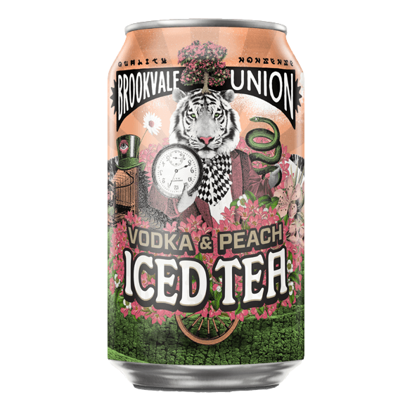 Brookvale Union Vodka & Peach Iced Tea 330ml Can Single