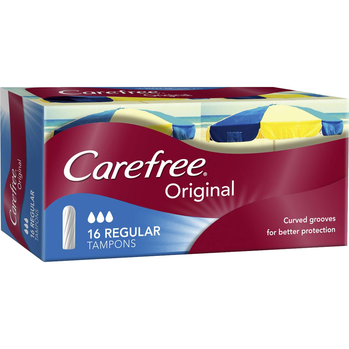 Carefree Tampons Regular Original 16 Pack