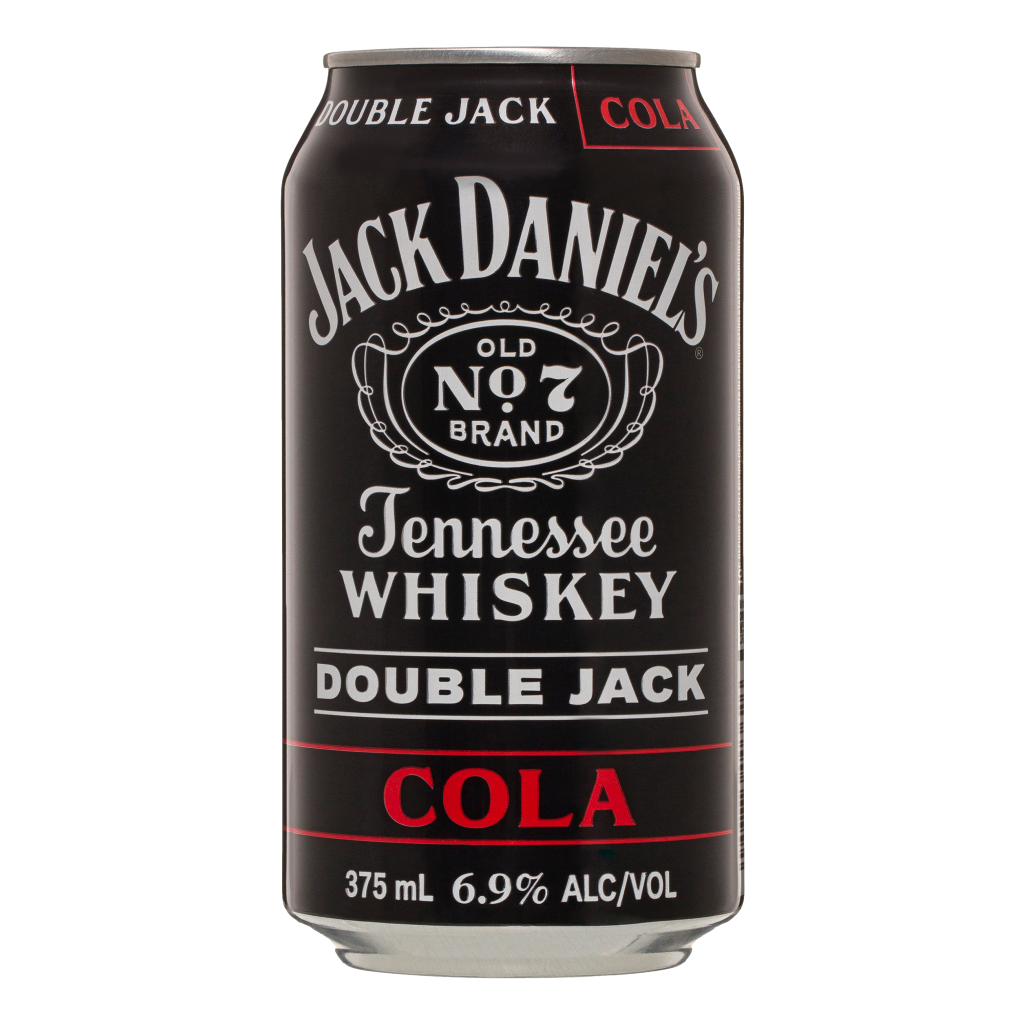 Jack Daniel's Double Jack & Cola 6.9% 375ml Can Single
