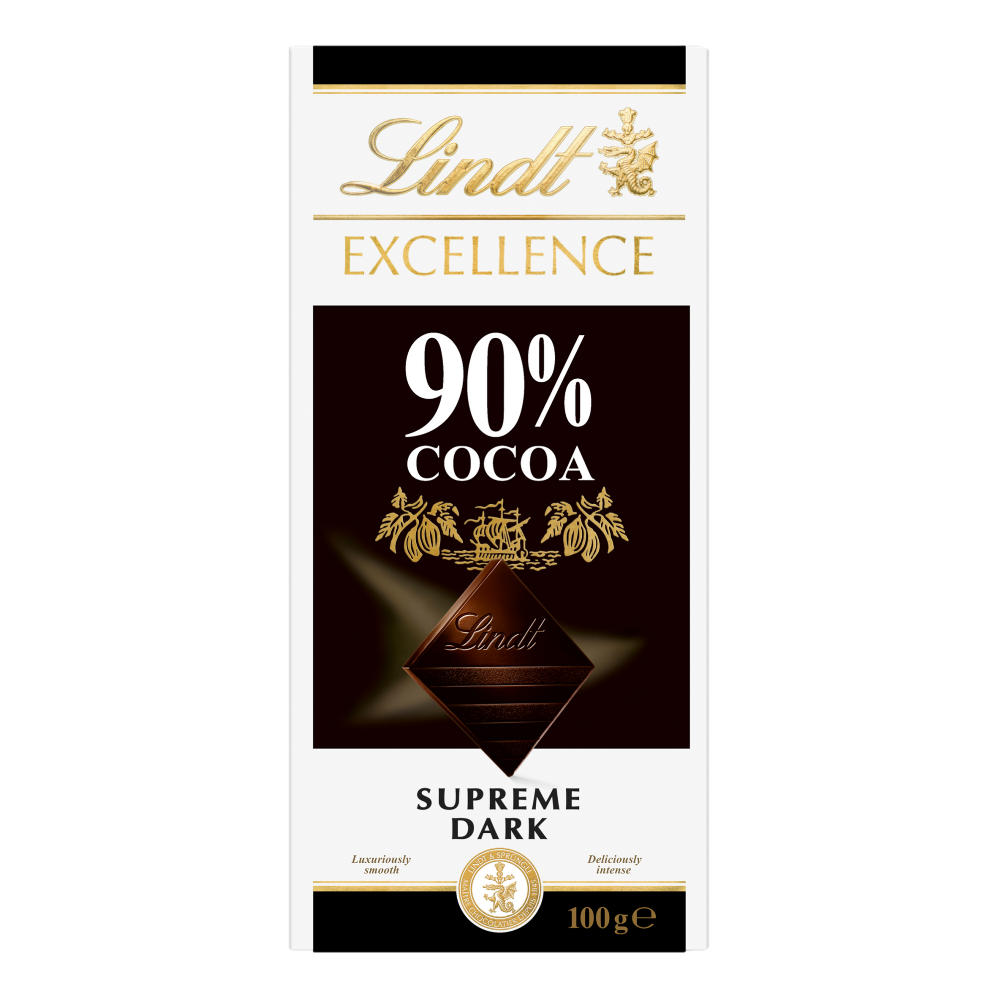 Lindt Excellence Block Dark Chocolate 90% 100g