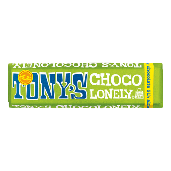 Tony's Chocolonely Dark Chocolate With Almonds & Sea Salt 47g 