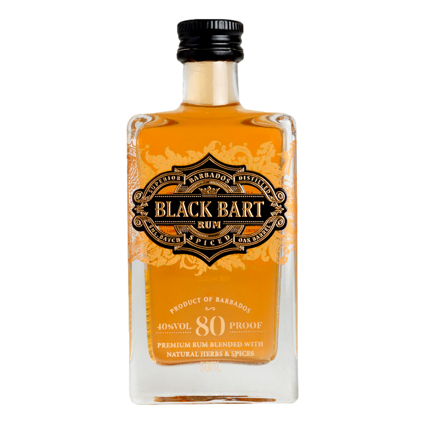 Black Bart Spiced Rum Mini 50ml
