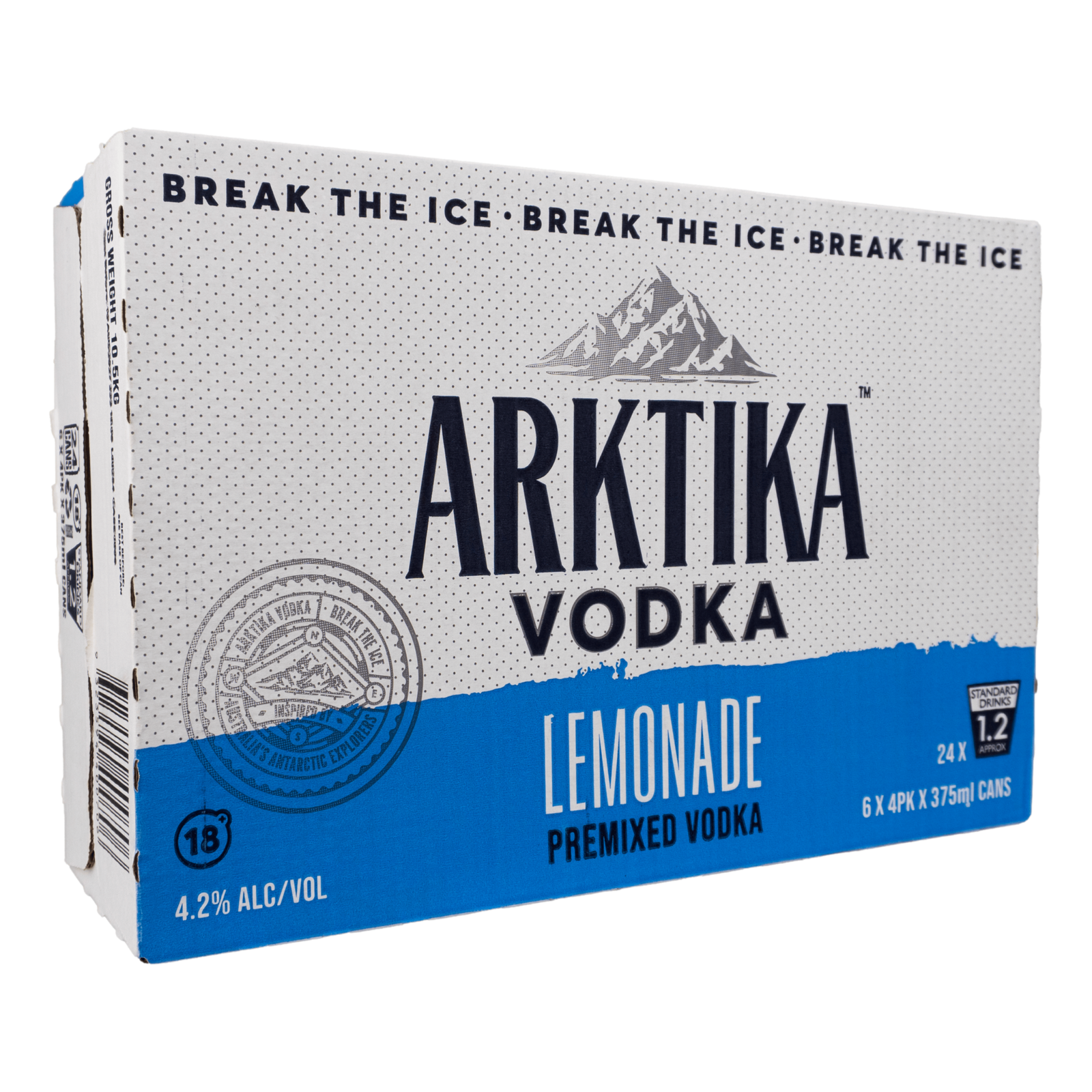 Arktika Vodka & Lemonade 375ml Can Case of 24