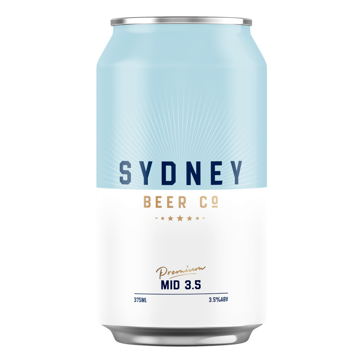 Sydney Beer Co. Mid-Strength Lager 3.5% 330ml Can Single