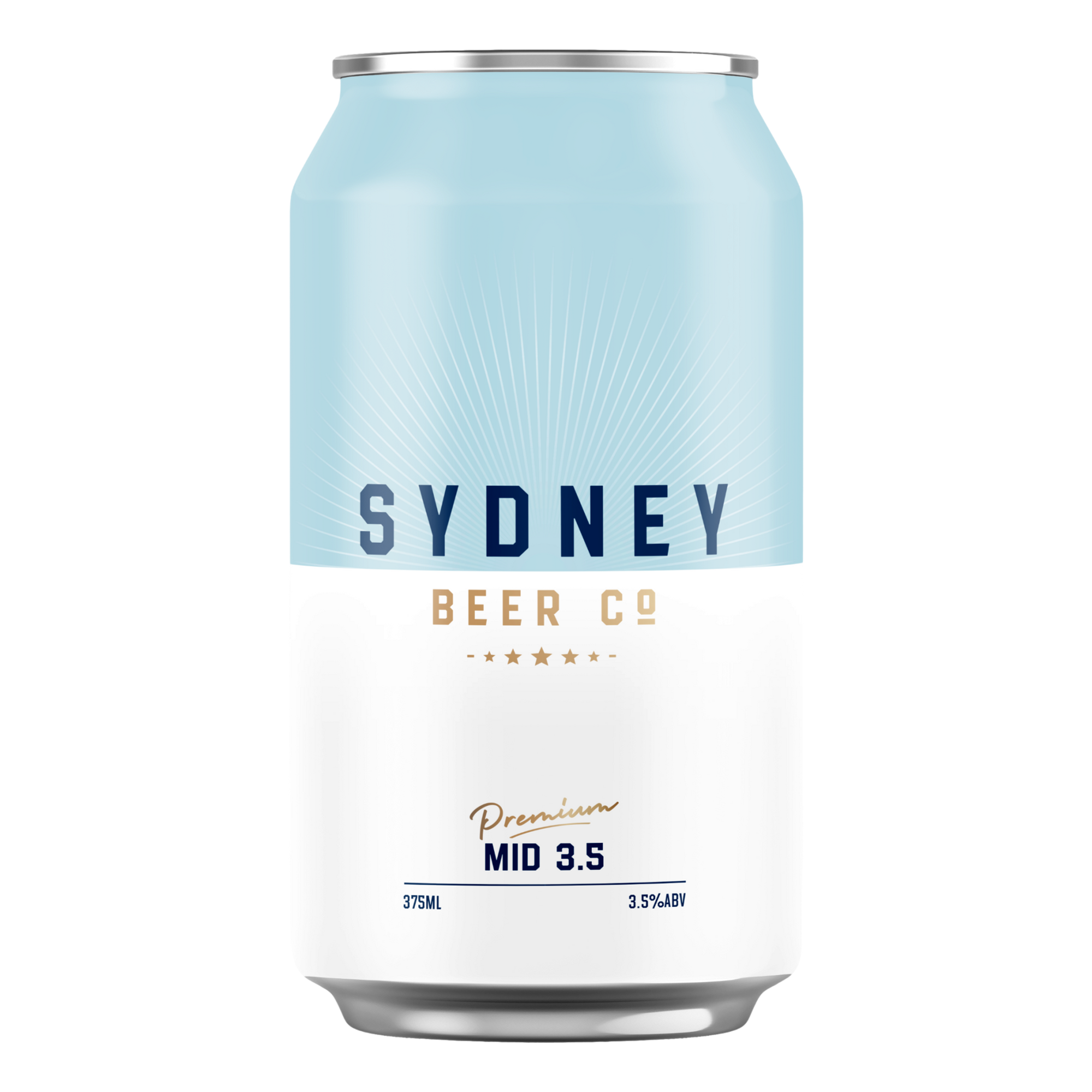 Sydney Beer Co. Mid-Strength Lager 3.5% 330ml Can Single