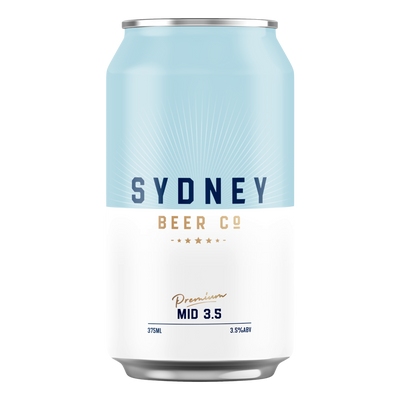 Sydney Beer Co. Mid-Strength Lager 3.5% 330ml Can 6 Pack