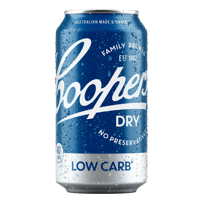 Coopers Dry Low Carb Lager 4.2% 375ml Can Case of 24