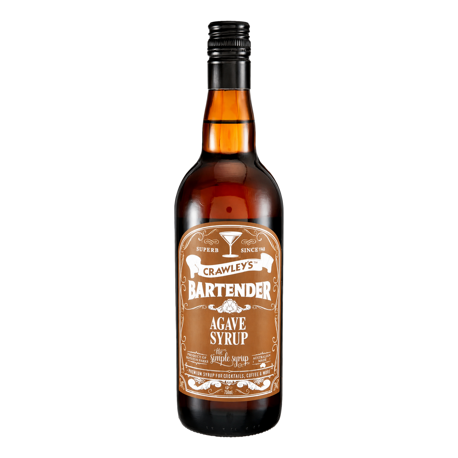 Crawley's Bartender Agave Syrup 750ml