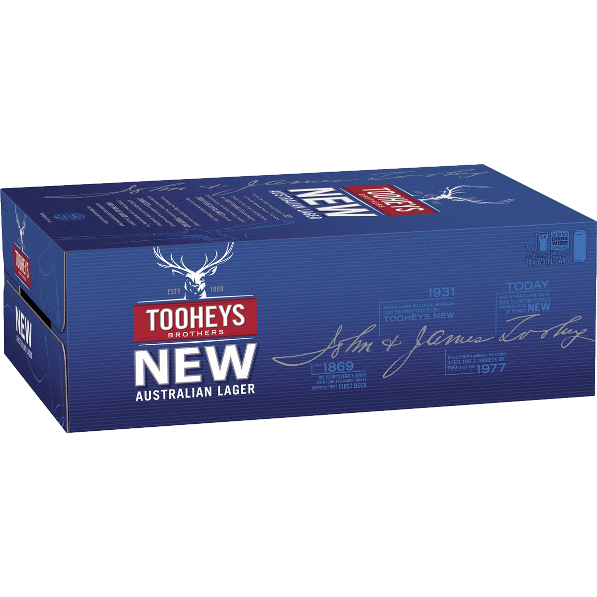 Tooheys New Lager 375ml Can Case of 24