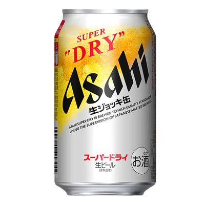 Asahi Super Dry Nama Mug 340ml Can 6 Pack