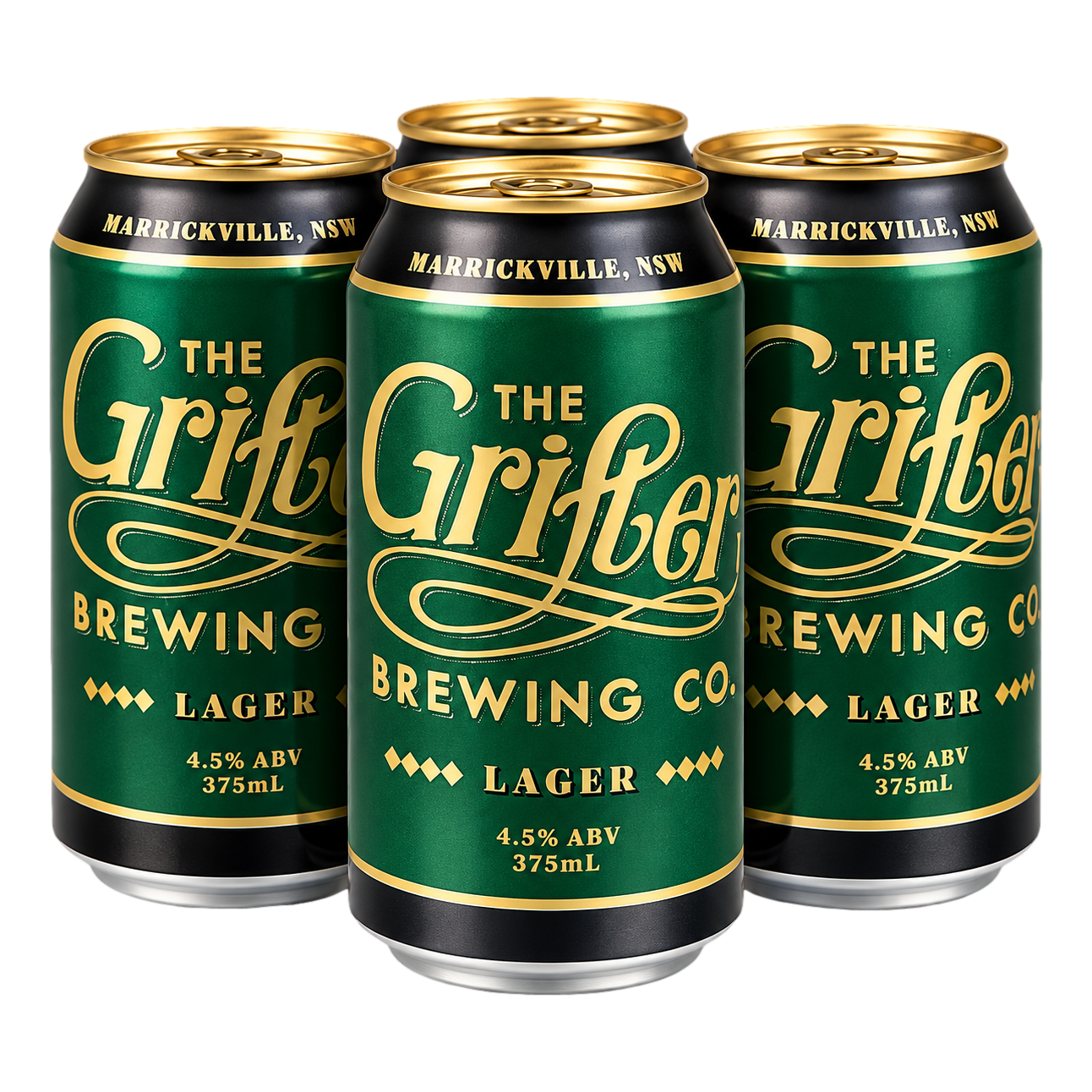 Grifter Lager 4.5% 375ml Can 4 Pack