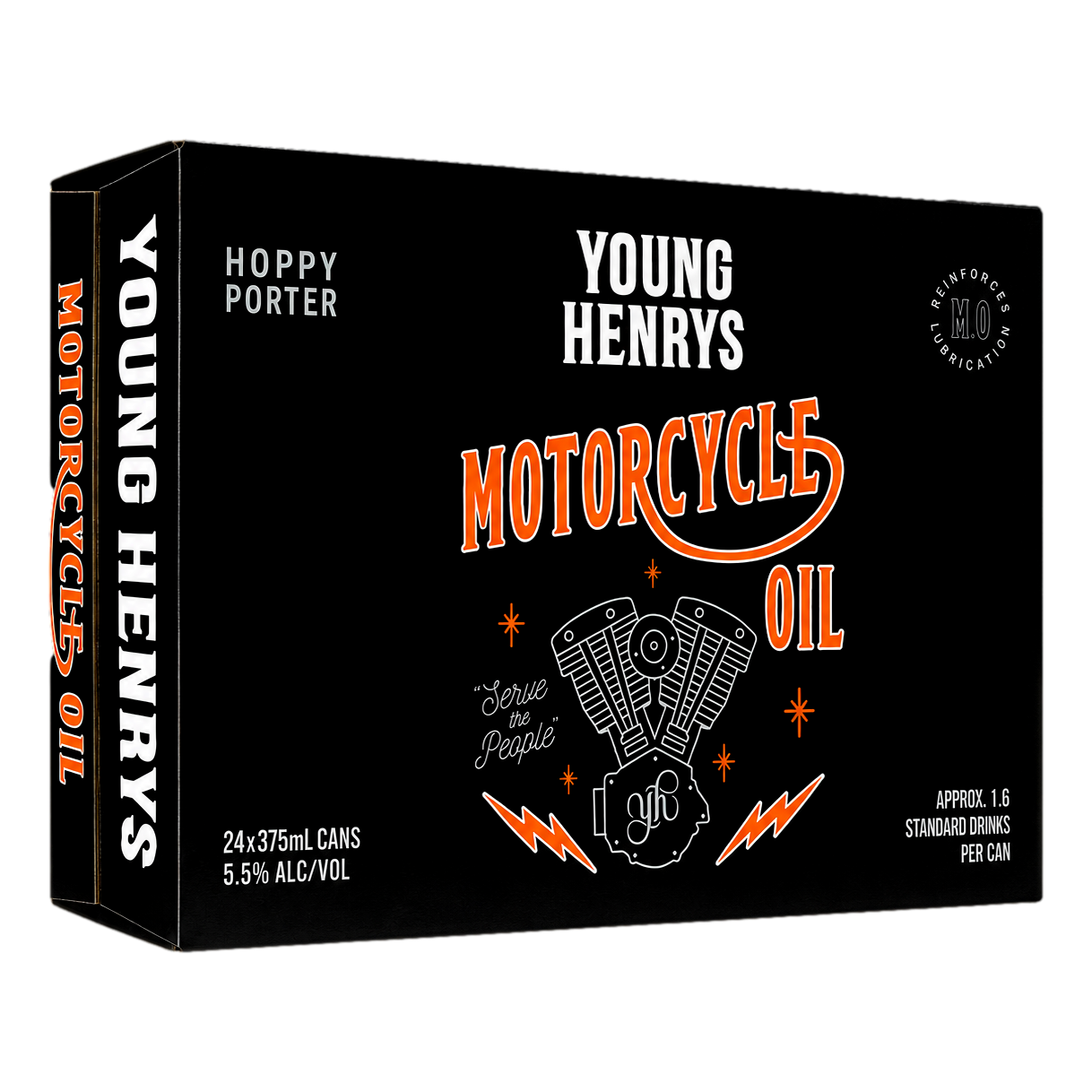 Young Henrys Motorcycle Oil Hoppy Porter 375ml Can Case of 24