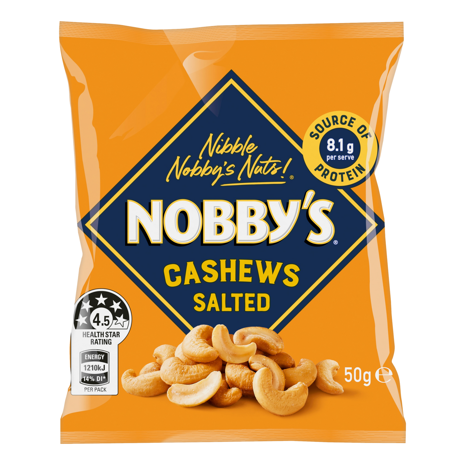 Nobby's Salted Cashews 50g