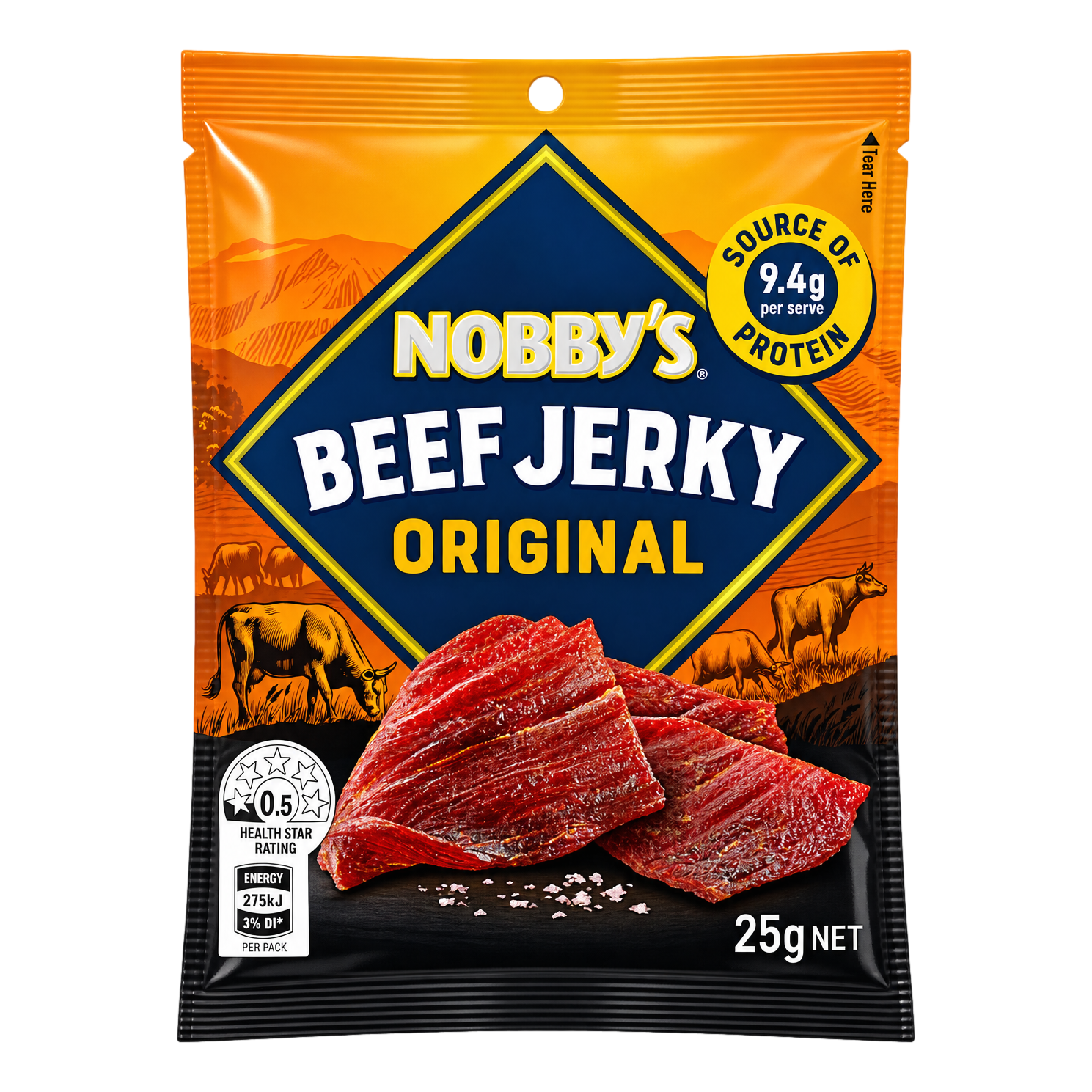 Nobby's Beef Jerky Original 25g