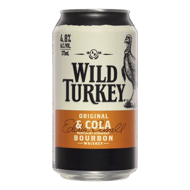 Wild Turkey & Cola 375ml Can 4 Pack