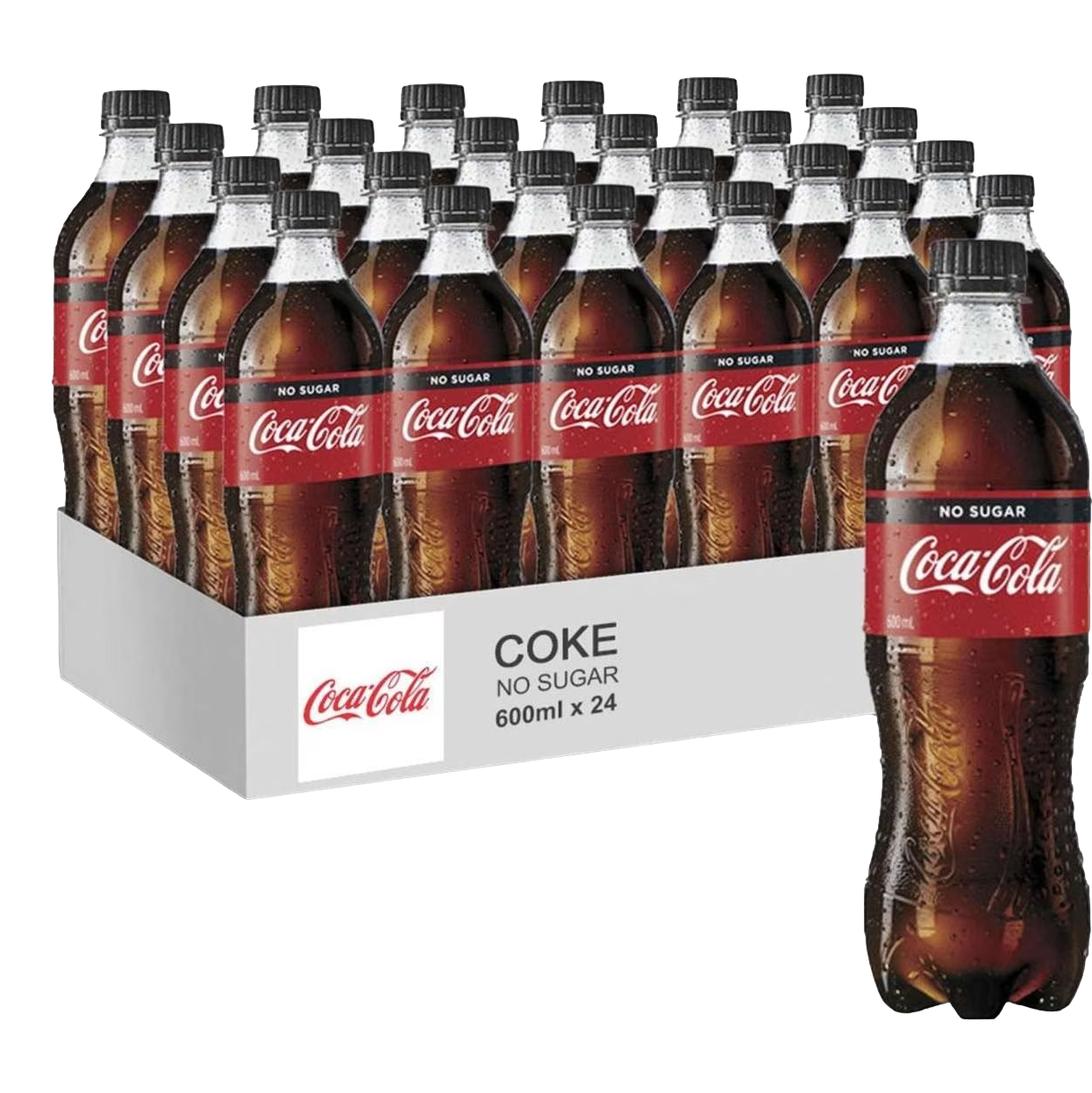 Coca-Cola Zero Sugar 600ml Bottle Case of 24