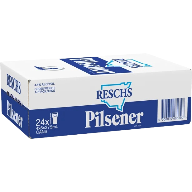 Reschs Pilsener 375ml Can Case of 24