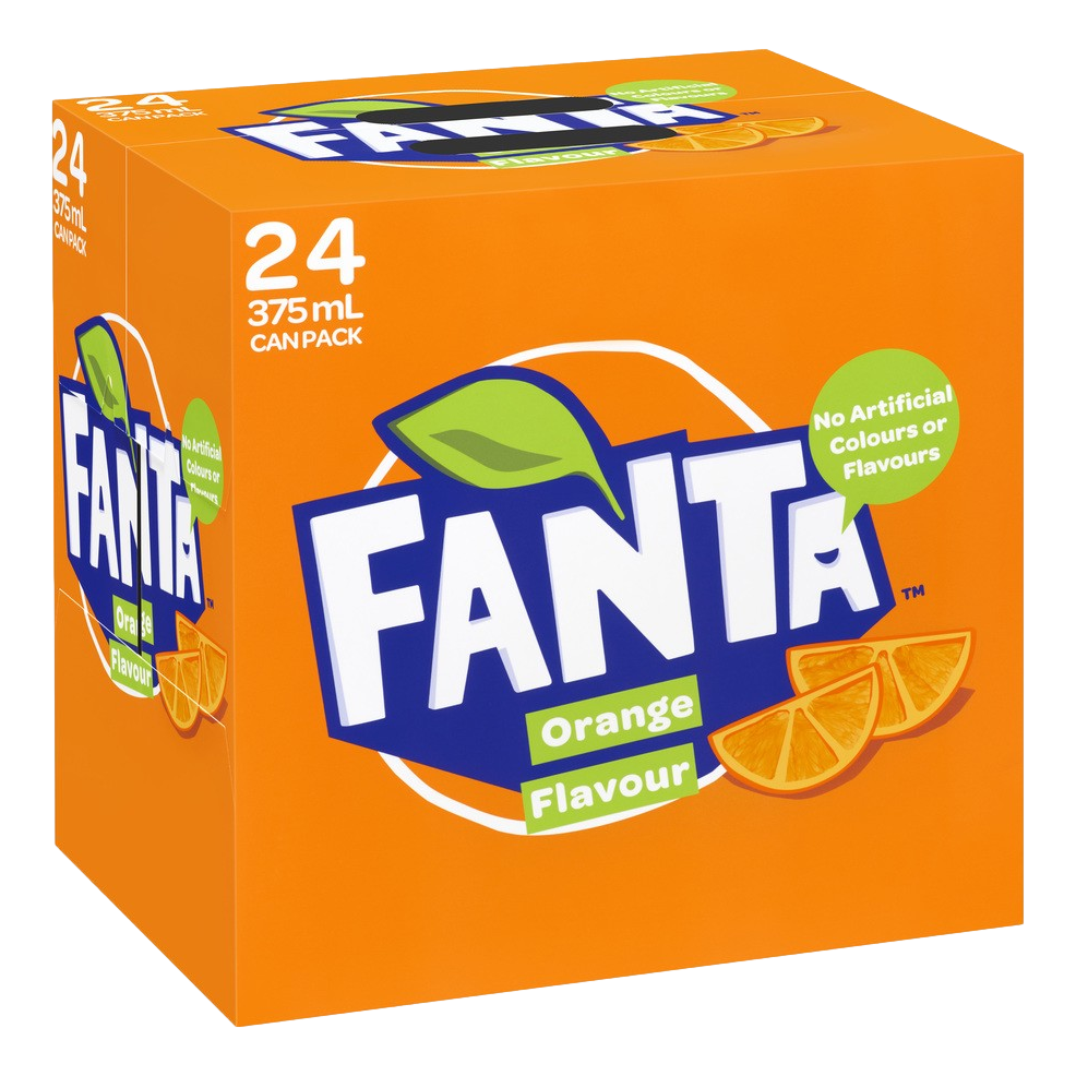Fanta Orange 375ml Can Case of 24