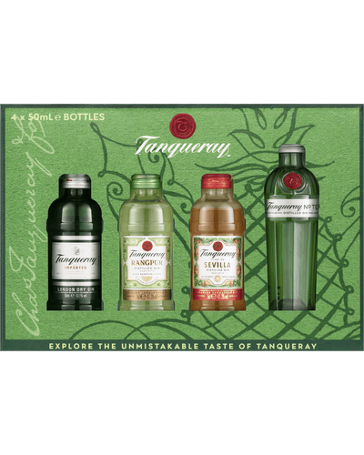 Tanqueray Gin Tasting Gift Set Mini 50ml 4 Pack