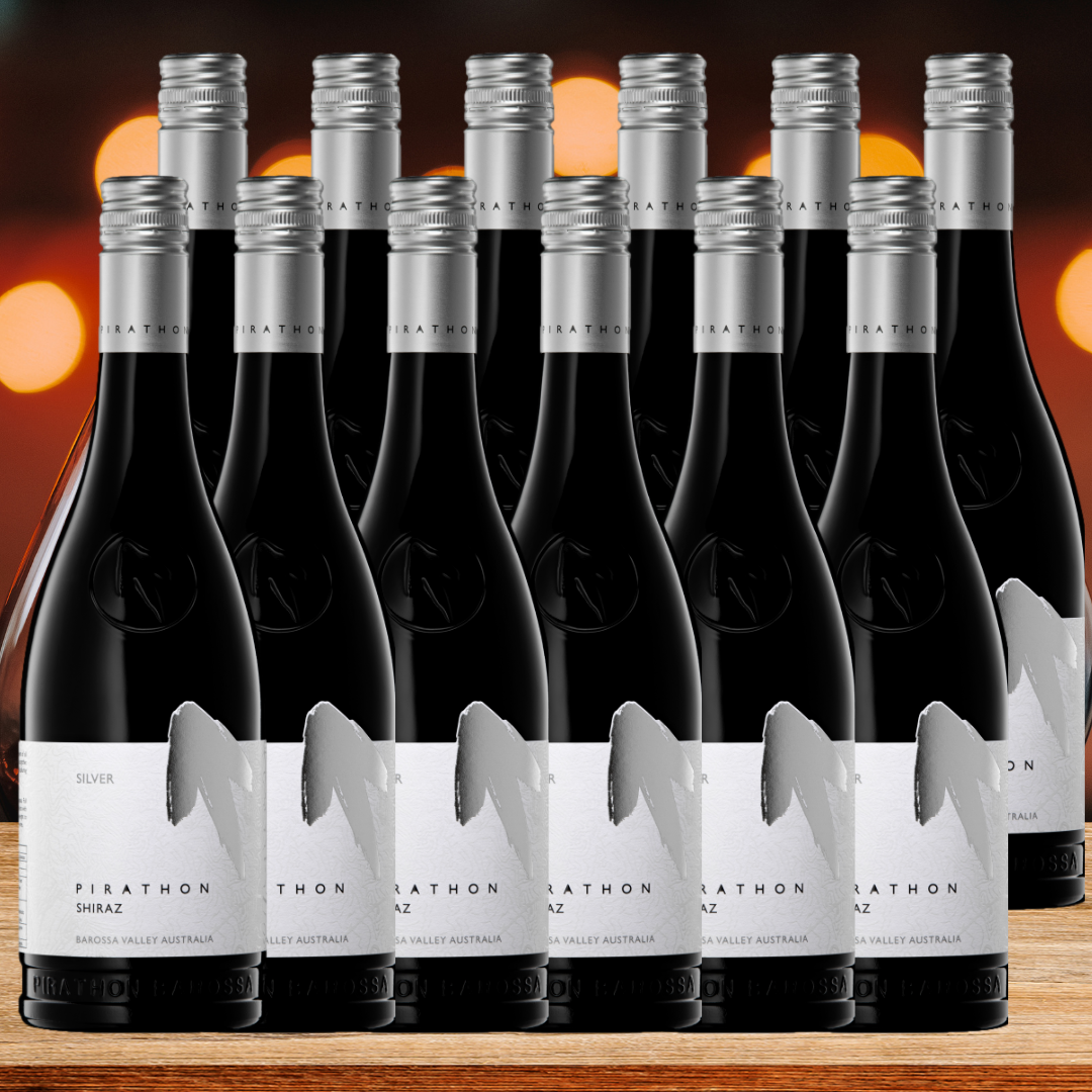 Pirathon Silver Label Barossa Shiraz - 12 Pack