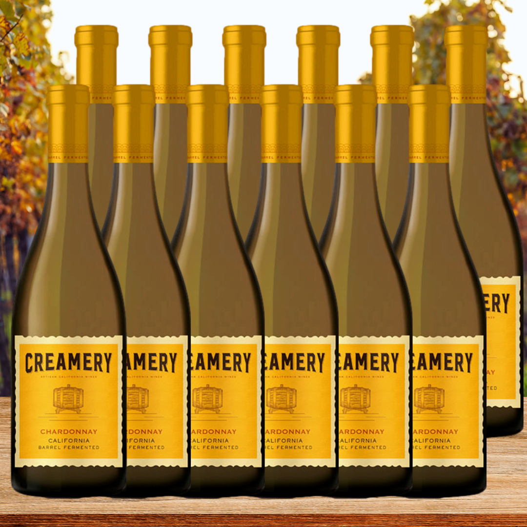 Creamery Barrel Fermented Californian Chardonnay - 12 Pack