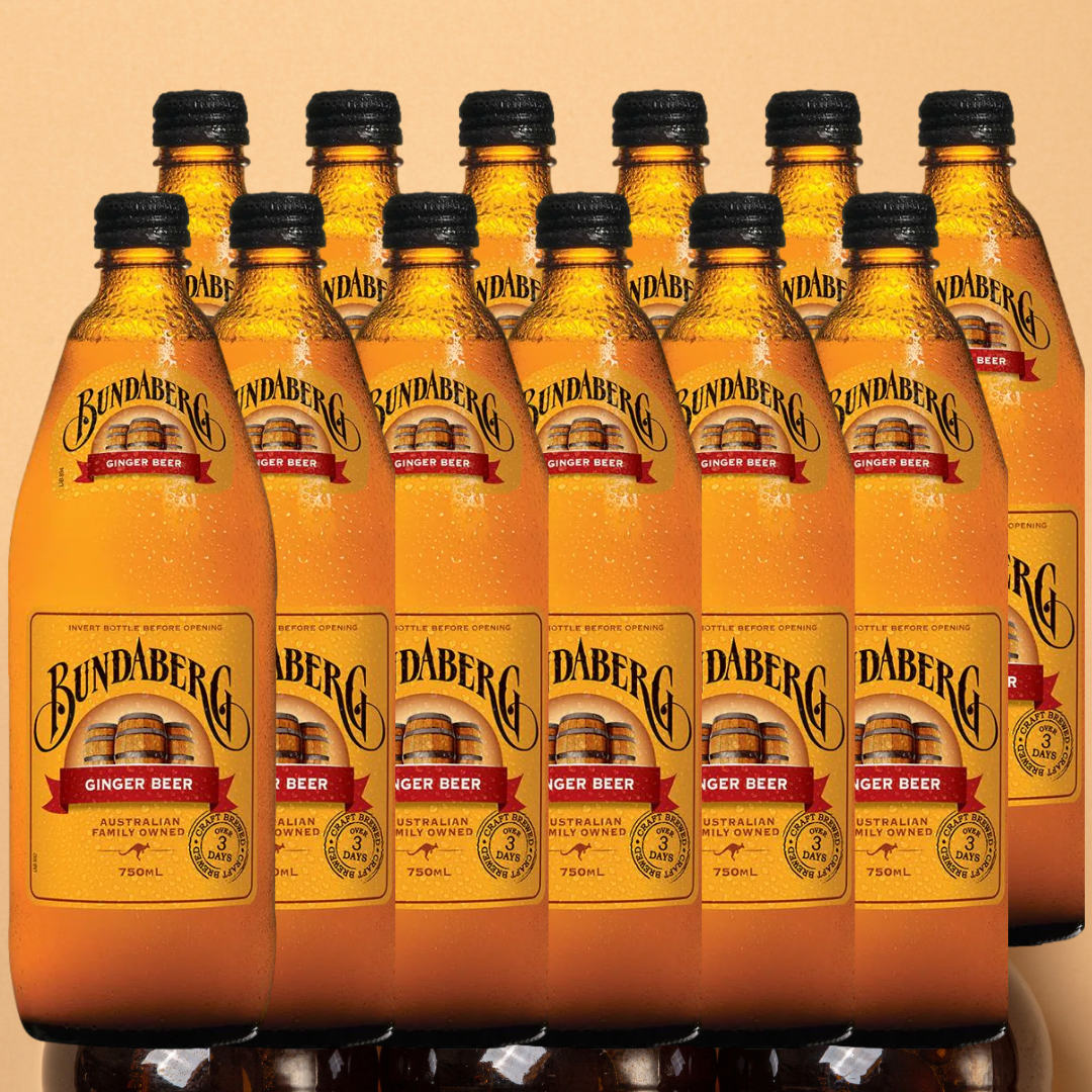 Bundaberg Ginger Beer 750ml Bottle Case of 12