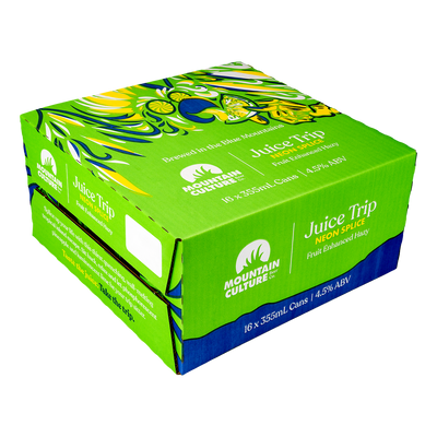 Mountain Culture Juice Trip Neon Splice Hazy Pale Ale 4.5% 355ml Can Case of 16