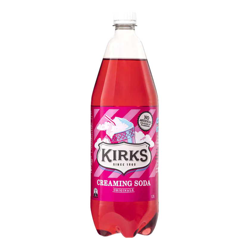 Kirks Creaming Soda 1.25L Bottle Case of 12