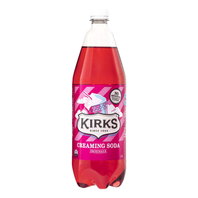 Kirks Creaming Soda 1.25L Bottle Case of 12
