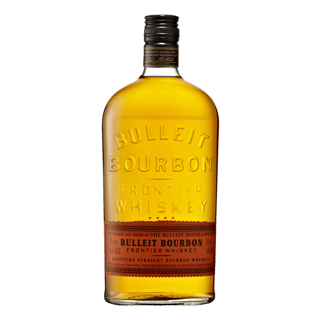 Bulleit Kentucky Straight Bourbon Frontier Whiskey 700ml