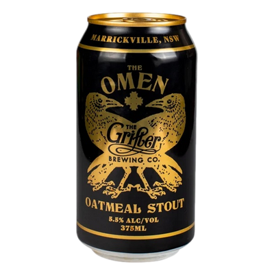 Grifter The Omen Oatmeal Stout 375ml Can Case of 24