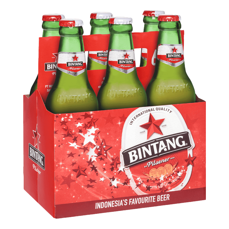 Bintang Pilsener 330ml Bottle 6 Pack