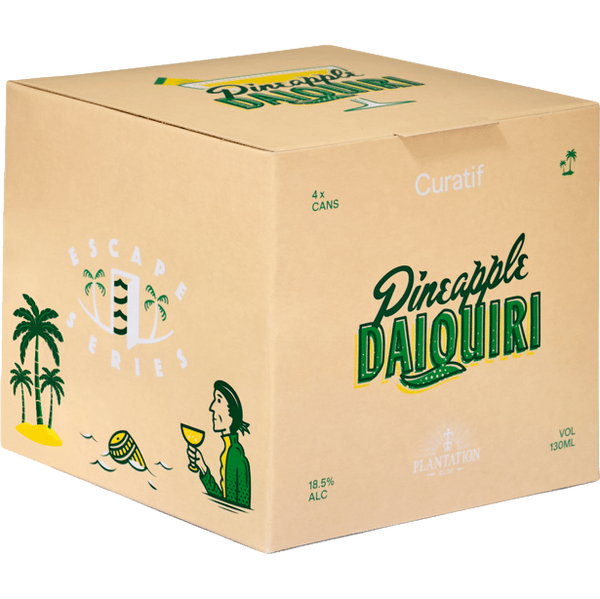 Curatif Plantation Fancy Pineapple Rum Daiquiri 130ml Can 4 Pack
